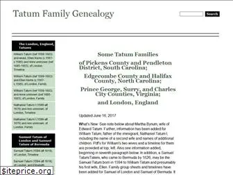 tatumfamilygenealogy.com