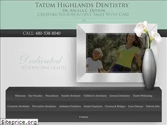 tatumhighlandsdentistry.com