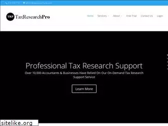 taxresearchpro.com