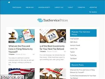 taxserviceprices.com