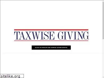 taxwisegiving.com