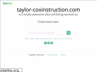 taylor-coxinstruction.com