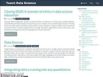 teachdatascience.com
