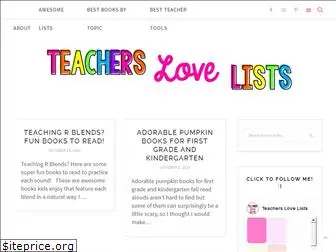 teacherslovelists.com