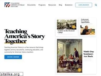 teachingamericanhistory.org