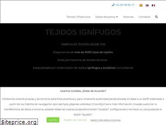 tejidosignifugos.com