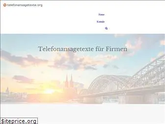 telefonansagetexte.org