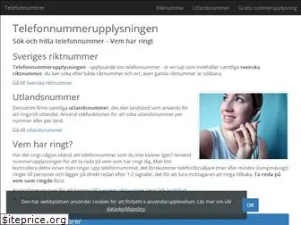 telefonnummerupplysningen.se