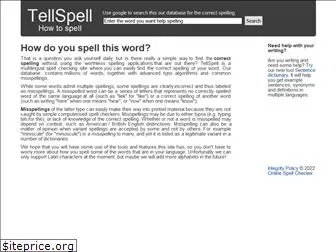 tellspell.com