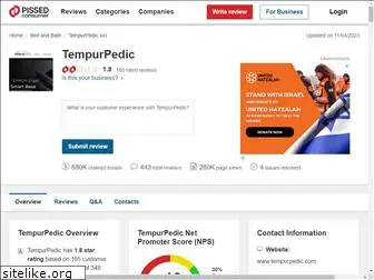 tempurpedic.pissedconsumer.com