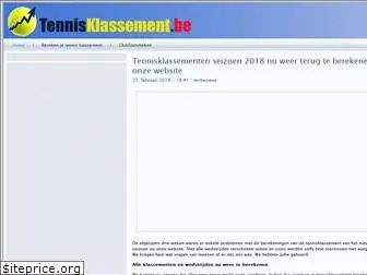 tennisklassement.be