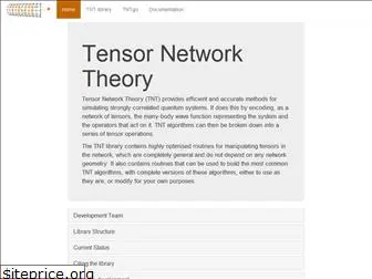 tensornetworktheory.org