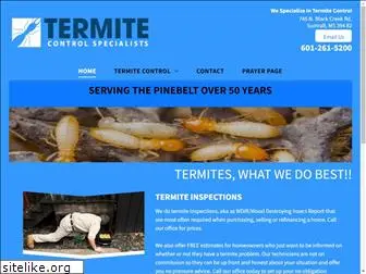 termitecontrolspecialists.com
