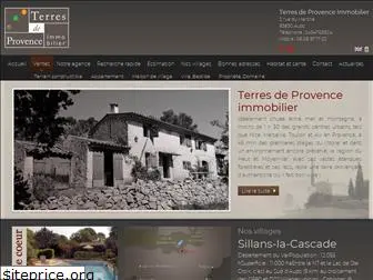 terresdeprovenceimmobilier.com