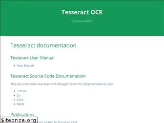 tesseract-ocr.github.io