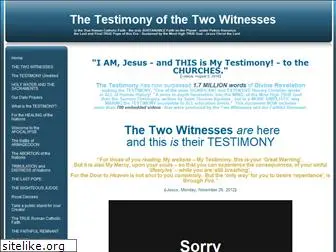 testimonyofthetwowitnesses.com