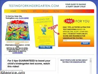 testingforkindergarten.com