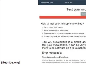 testmymicrophone.com