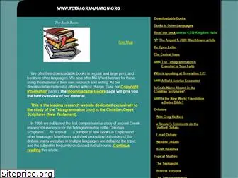 www.tetragrammaton.org website price