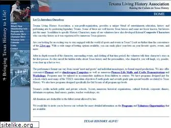 texanalivinghistory.org