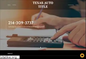 texasautotitleservice.com