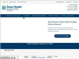 texashealthsurgerycenteralliance.com