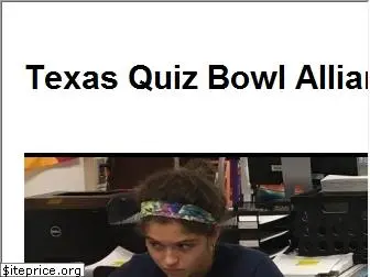 texasquizbowl.org