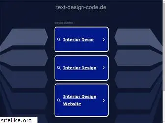 text-design-code.de