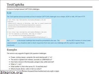 textcaptcha.com