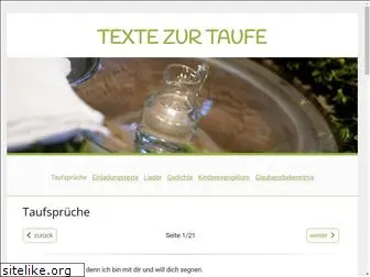 texte-zur-taufe.de