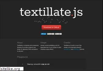 textillate.js.org