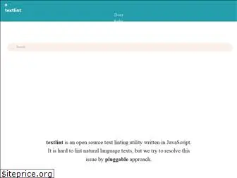 textlint.github.io