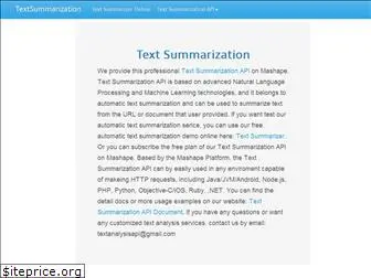 textsummarization.net