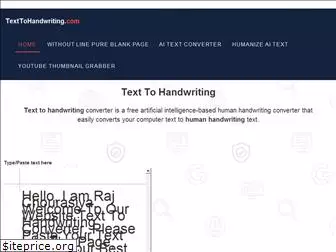 texttohandwriting.com