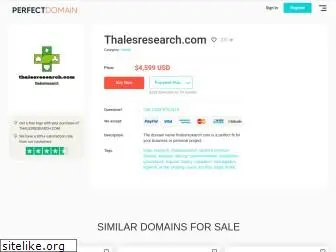 thalesresearch.com