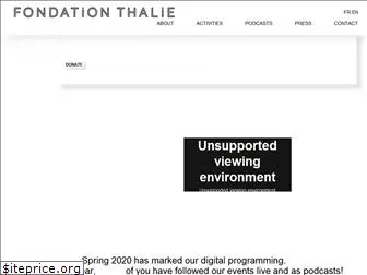 thalieartfoundation.org