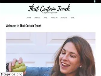 thatcertaintouch.com