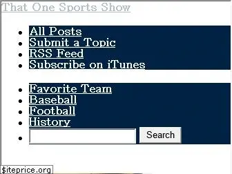 thatonesportsshow.com