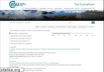 the-cryosphere-discuss.net