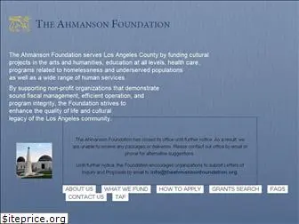 theahmansonfoundation.org