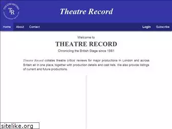 theatrerecord.org