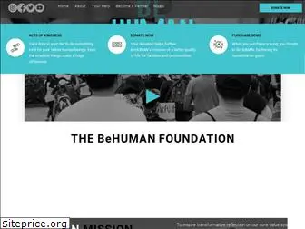 thebehumanfoundation.org