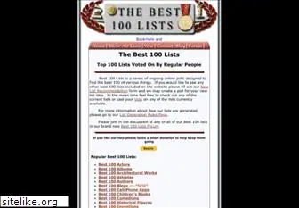 thebest100lists.com