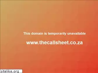 thecallsheet.co.za