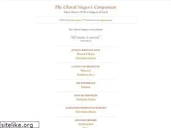 thechoralsingerscompanion.com