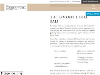 thecolonyhotelbali.com