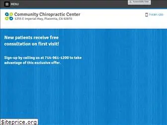 thecommunitychirocenter.com