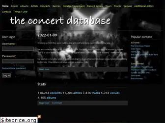 theconcertdatabase.com