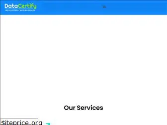 thedatacertify.com