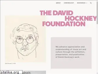 thedavidhockneyfoundation.org